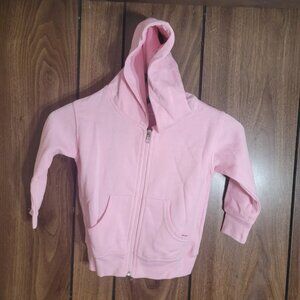 Rabbit Skins Childrens Pink Zip-Up Hoodie - Size 2 - New Without Tag
